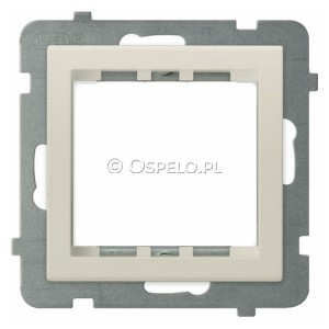 AP45-1R/m/27 Adapter podtynkowy systemu OSPEL 45 do serii Sonata  Ecru