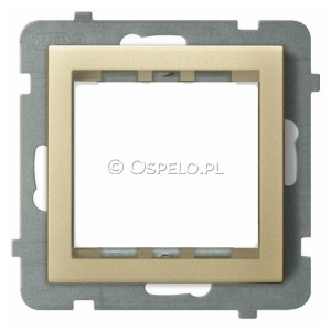AP45-1R/m/39 Adapter podtynkowy systemu OSPEL 45 do serii Sonata Szampański Złoty Ospel Sonata - Widok z przodu