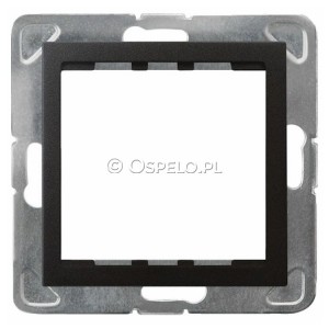 AP45-1Y/m/50 Adapter podtynkowy systemu OSPEL 45 do serii Impresja Antracyt Ospel Impresja - Widok z przodu