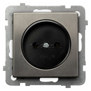 GP-1RM/m/37 Gniazdo pojedyncze Stal Inox Ospel Sonata Stal Inox - Widok z przodu