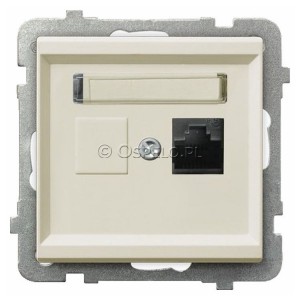 GPK-1R/K/m/27 Gniazdo komputerowe pojedyncze kat. 5e MMC  Ecru