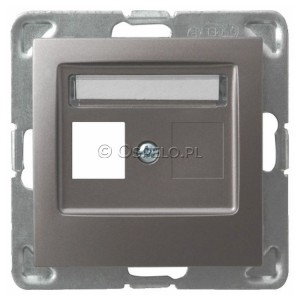 GPK-1Y/p/23 Pokrywa gniazda pojedynczego typu Keystone prosta Tytan Ospel Impresja - Widok z przodu