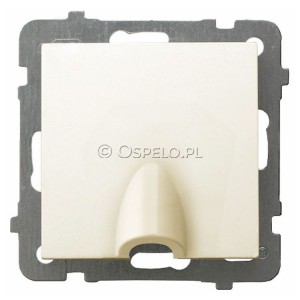 GPPK-1G/m/27 Przyłącze kablowe Ecru Ospel As - Widok z przodu