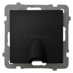 GPPK-1G/m/33 Przyłącze kablowe Czarny Metalik Ospel As - Widok z przodu