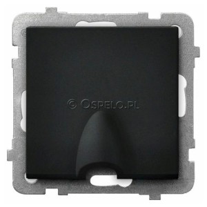 GPPK-1R/m/33 Przyłącze kablowe Czarny Metalik Ospel Sonata - Widok z przodu