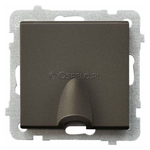 GPPK-1R/m/40 Przyłącze kablowe Czekoladowy Metalik Ospel Sonata - Widok z przodu