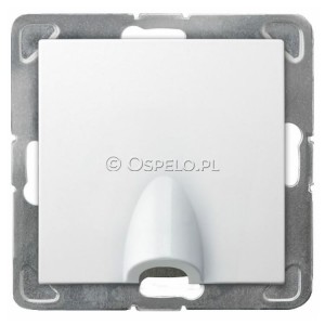 GPPK-1Y/m/00 Przyłącze kablowe Biały Ospel Impresja - Widok z przodu