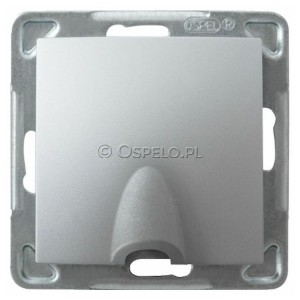 GPPK-1Y/m/18 Przyłącze kablowe Srebro Ospel Impresja - Widok z przodu