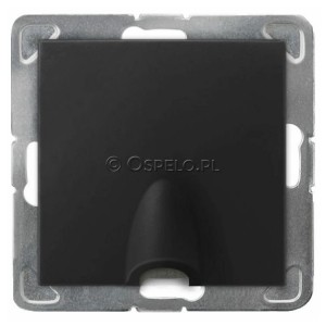 GPPK-1Y/m/33 Przyłącze kablowe Czarny Metalik Ospel Impresja - Widok z przodu