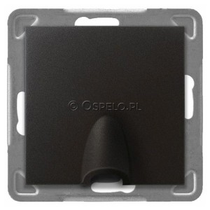 GPPK-1Y/m/50 Przyłącze kablowe Antracyt Ospel Impresja - Widok z przodu