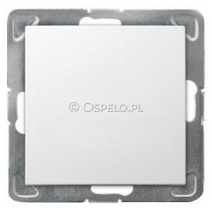 ŁP-1Y/m/00 Łącznik pojedynczy 16A (Szybkozłącza) Biały Ospel Impresja - Widok z przodu