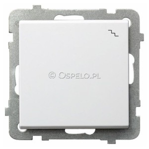 ŁP-3R/m/00 Łącznik schodowy 16A (Szybkozłącza) Biały Ospel Sonata - Widok z przodu