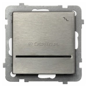 ŁP-3RMS/m/37 Łącznik schodowy z podświetleniem Stal Inox Ospel Sonata Stal Inox - Widok z przodu