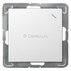 ŁP-3Y/m/00 Łącznik schodowy 16A (Szybkozłącza) Biały Ospel Impresja - Widok z przodu