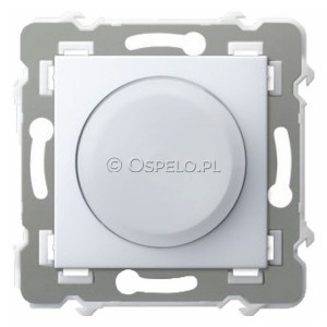 ŁP-8ZL2/m/00 Ściemniacz do LED 0-100W (Zaciski śrubowe) Biały Ospel Szafir - Widok z przodu