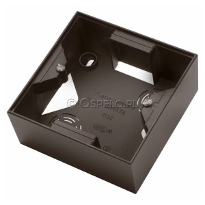 PNP-1R/40 Puszka instalacyjna do serii SONATA pojedyncza Czekoladowy Metalik Ospel Sonata - Widok z przodu