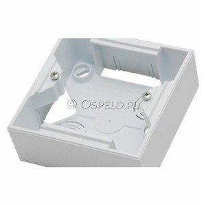 PNP-1Y/00 Puszka natynkowa pojedyncza Biały Ospel Impresja - Widok z przodu