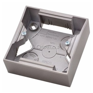 PNP-1Y/23 Puszka natynkowa pojedyncza Tytan Ospel Impresja - Widok z przodu