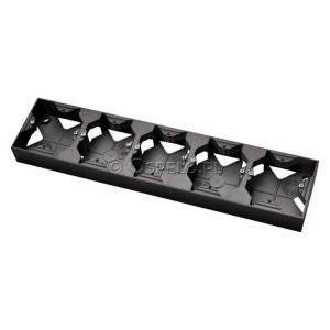 PNP-5U/33 Puszka instalacyjna pięciokrotna Czarny Metalik Ospel Aria - Widok z przodu