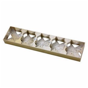 PNP-5Y/28 Puszka natynkowa pięciokrotna Złoty Metalik Ospel Impresja - Widok z przodu