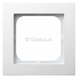 R-1G/00 Ramka pojedyncza Biały Ospel As - Widok z przodu