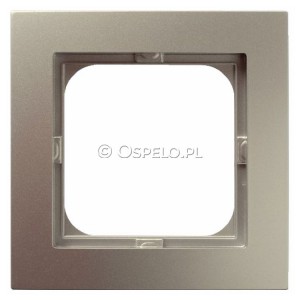 R-1G/45 Ramka pojedyncza Satyna Light Ospel As - Widok z przodu