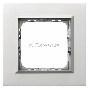 R-1RAC/35/38 Ramka pojedyncza wykonana z Aluminium 4mm Aluminium Ospel Sonata - Widok z przodu