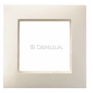 R-1U/27 Ramka pojedyncza Ecru Ospel Aria - Widok z przodu