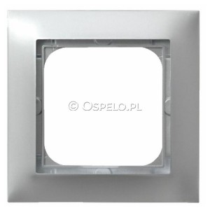 R-1Y/18 Ramka pojedyncza Srebro Ospel Impresja - Widok z przodu