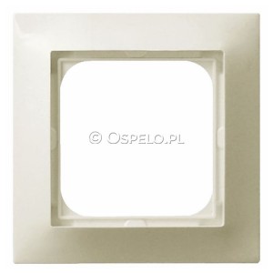 R-1Y/27 Ramka pojedyncza Ecru Ospel Impresja - Widok z przodu