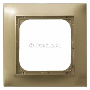 R-1Y/28 Ramka pojedyncza Złoty Metalik Ospel Impresja - Widok z przodu