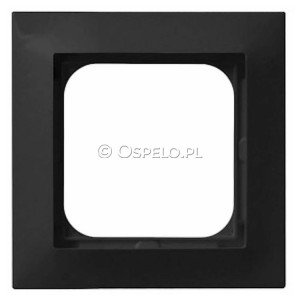 R-1Y/33 Ramka pojedyncza Czarny Metalik Ospel Impresja - Widok z przodu
