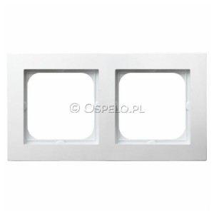 R-2G/00 Ramka podwójna Biały Ospel As - Widok z przodu
