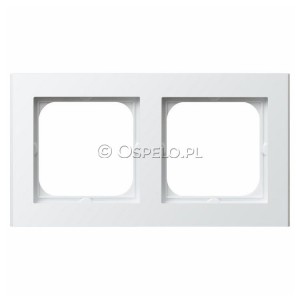 R-2R/00 Ramka podwójna Biały Ospel Sonata - Widok z przodu