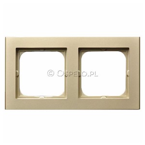 R-2R/39 Ramka podwójna Szampański Złoty Ospel Sonata - Widok z przodu