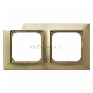 R-2Y/28 Ramka podwójna Złoty Metalik Ospel Impresja - Widok z przodu