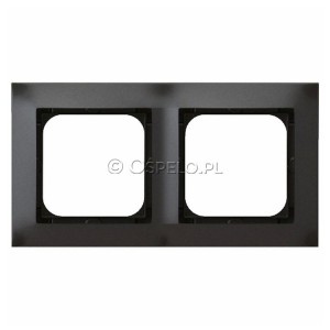 R-2Y/50 Ramka podwójna Antracyt Ospel Impresja - Widok z przodu