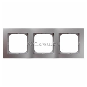 R-3G/18 Ramka potrójna Srebro Ospel As - Widok z przodu