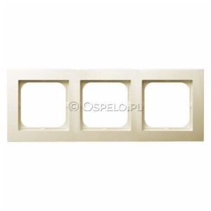 R-3G/27 Ramka potrójna Ecru Ospel As - Widok z przodu