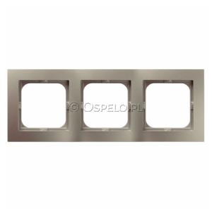 R-3G/45 Ramka potrójna Satyna Light Ospel As - Widok z przodu
