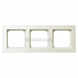 R-3R/27 Ramka potrójna Ecru Ospel Sonata - Widok z przodu