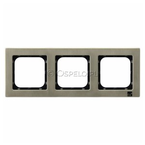 R-3RM/44 Ramka potrójna Nowe Srebro Ospel Sonata Nowe Srebro - Widok z przodu