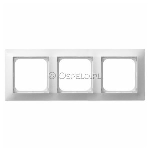 R-3Y/00 Ramka potrójna Biały Ospel Impresja - Widok z przodu