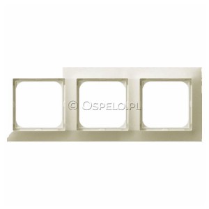 R-3Y/27 Ramka potrójna Ecru Ospel Impresja - Widok z przodu