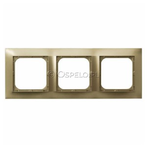 R-3Y/28 Ramka potrójna Złoty Metalik Ospel Impresja - Widok z przodu