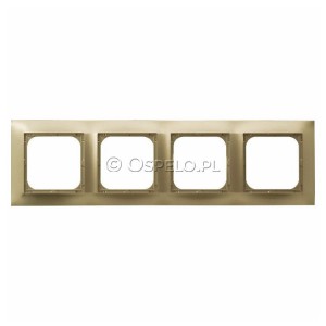 R-4Y/28 Ramka poczwórna Złoty Metalik Ospel Impresja - Widok z przodu