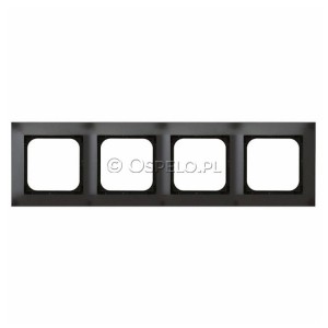 R-4Y/50 Ramka poczwórna Antracyt Ospel Impresja - Widok z przodu