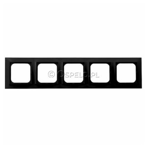 R-5Y/33 Ramka pięciokrotna Czarny Metalik Ospel Impresja - Widok z przodu
