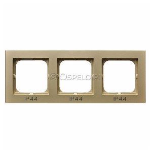 RH-3R/39 Ramka potrójna do łączników IP44  Szampański Złoty