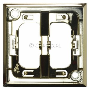 RO-1U/68 Pierścień ozdobny wewnętrzny do łączników 1 i 2-klawiszowych Złoty Błysk Ospel Aria - Widok z przodu